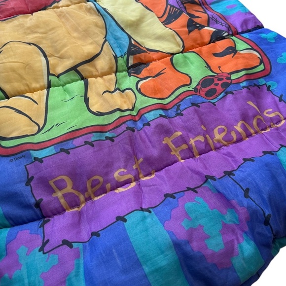 VTG '90s Disney Winnie the Pooh Tigger Best Friends Sleeping Bag - Picture 5 of 5